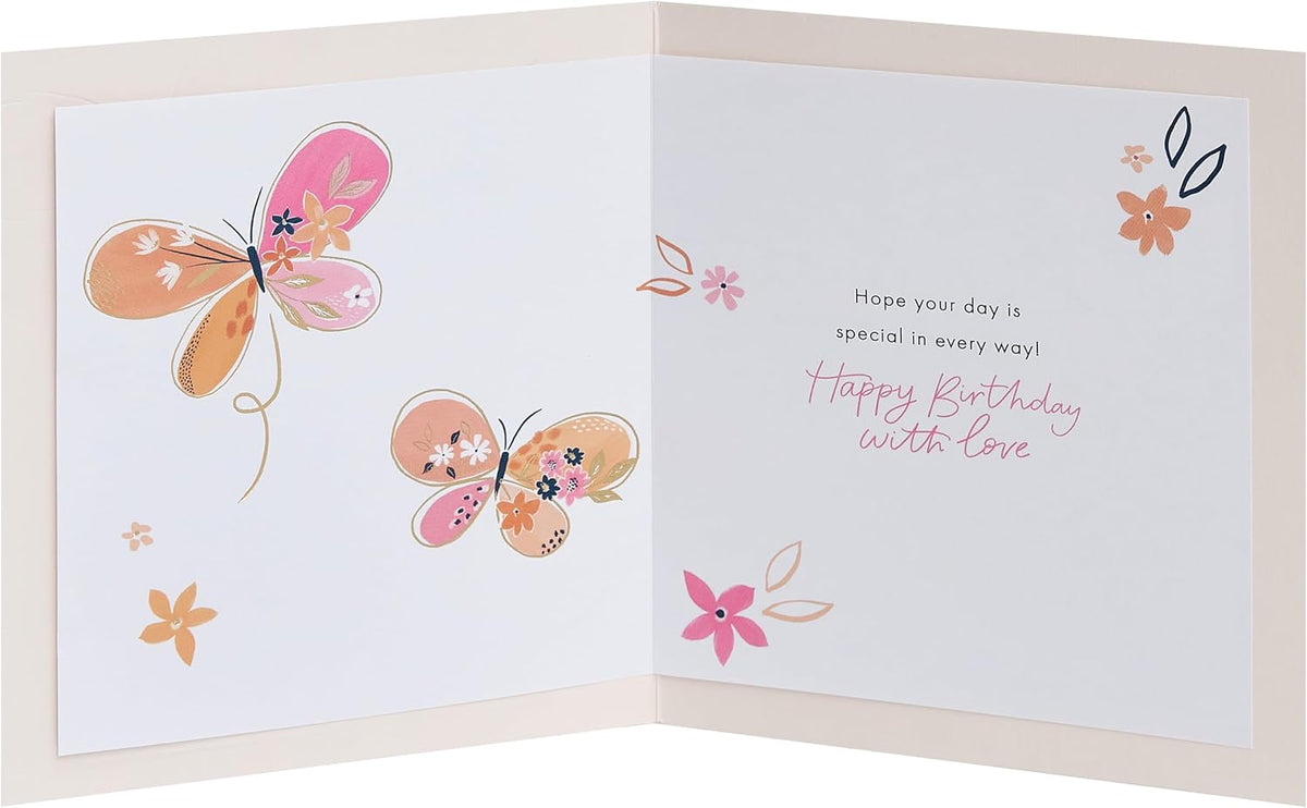 Butterflies Design Nan Birthday Card