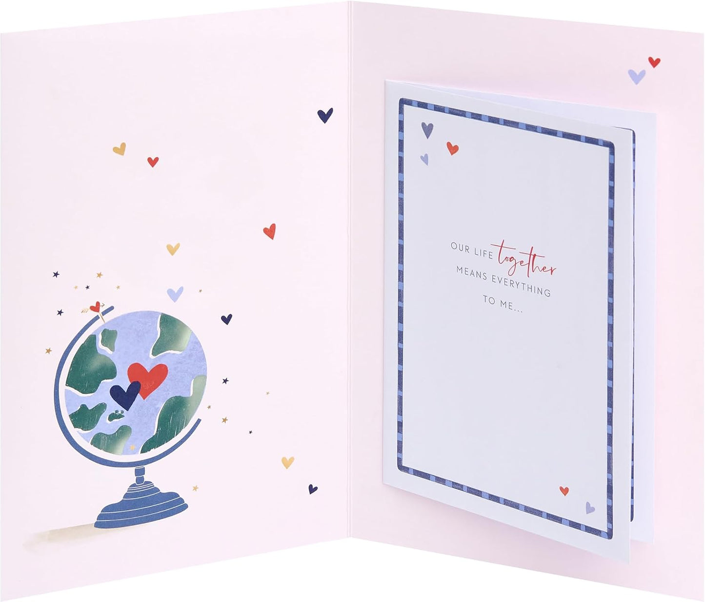 Globe Design Husband Birthday Card