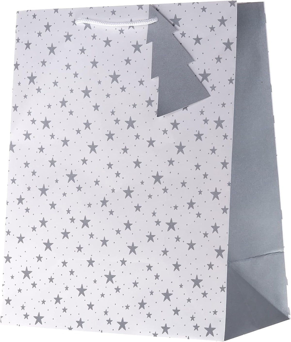 Festive Design 4 Pack Silver & Gold, Large, Medium, Small Christmas Gift Bags