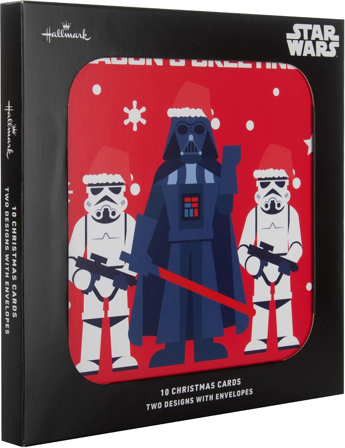 Star Wars in 2 Iconic Designs Pack of 10 Christmas Cards