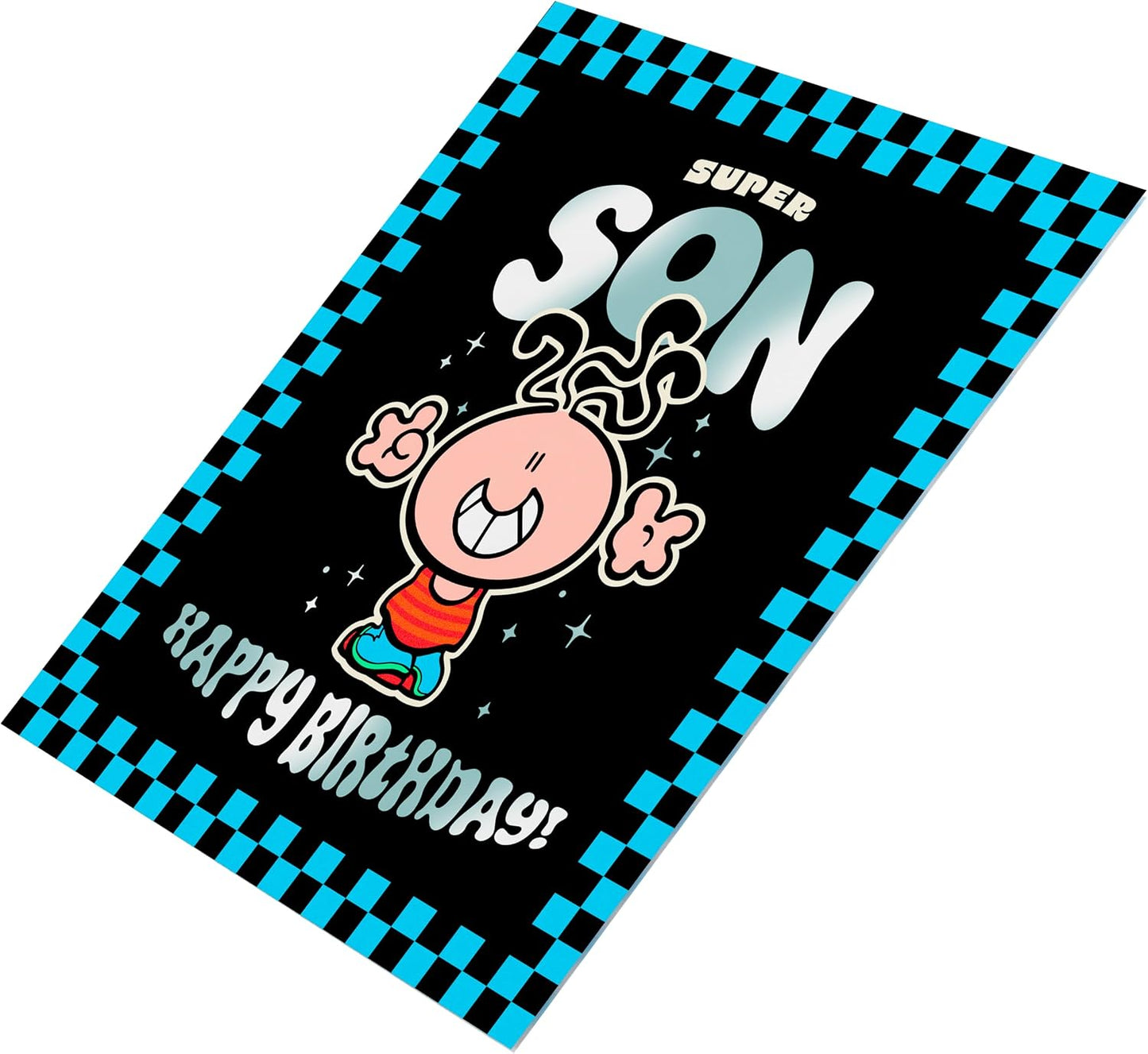 Character Laughing Design Super Son Birthday Card