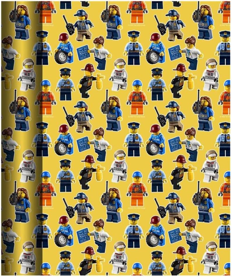 Lego Design Multi Occasion 2m Roll of Wrapping Paper