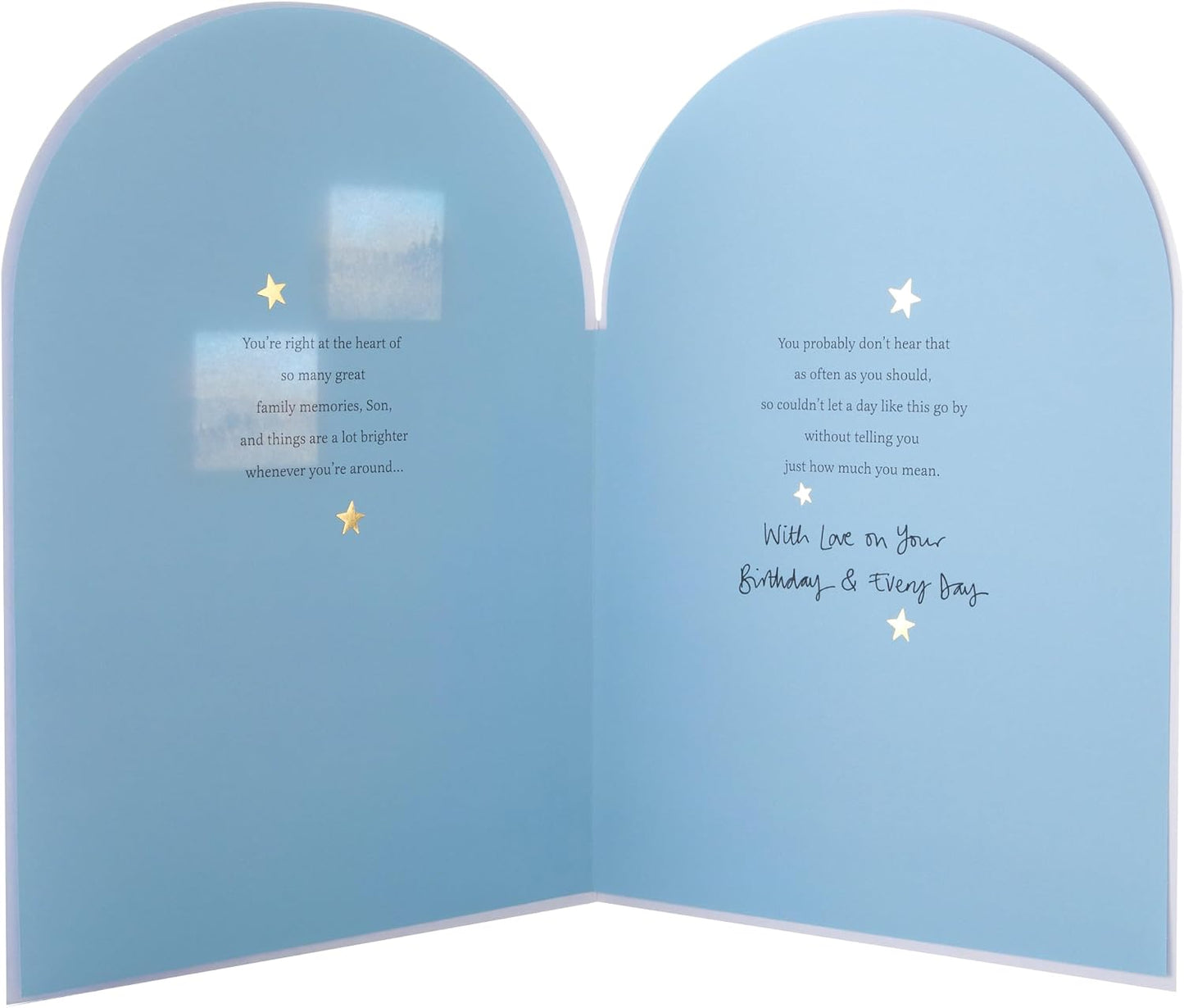 Inspired Heartfelt Verse Nature Design Son Birthday Card