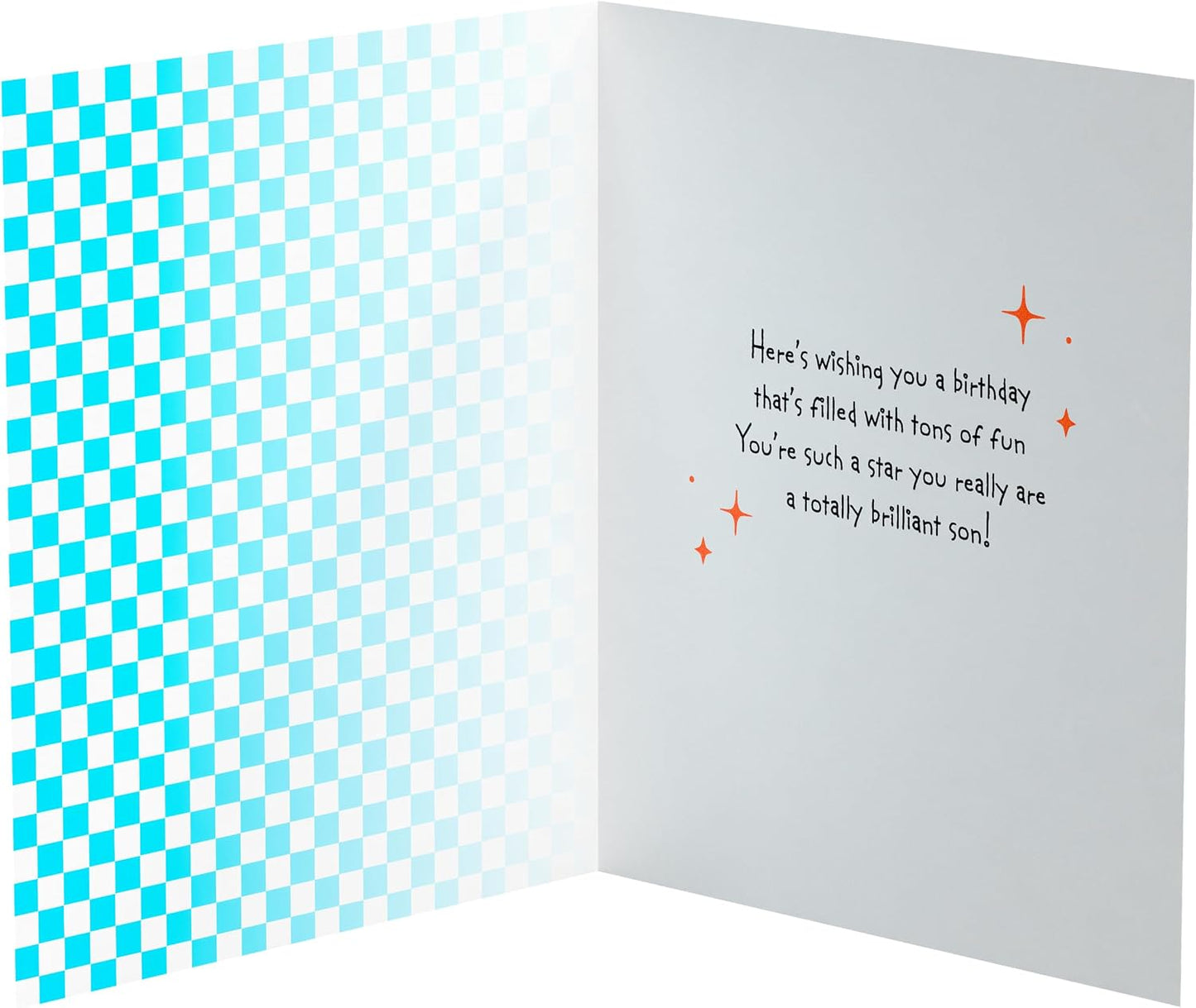 Character Laughing Design Super Son Birthday Card