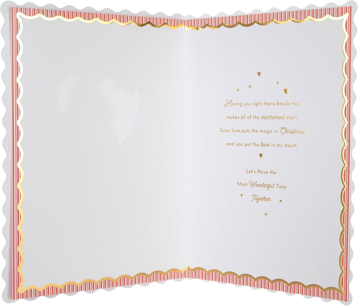 Traditional Tree Design Wife Christmas Card