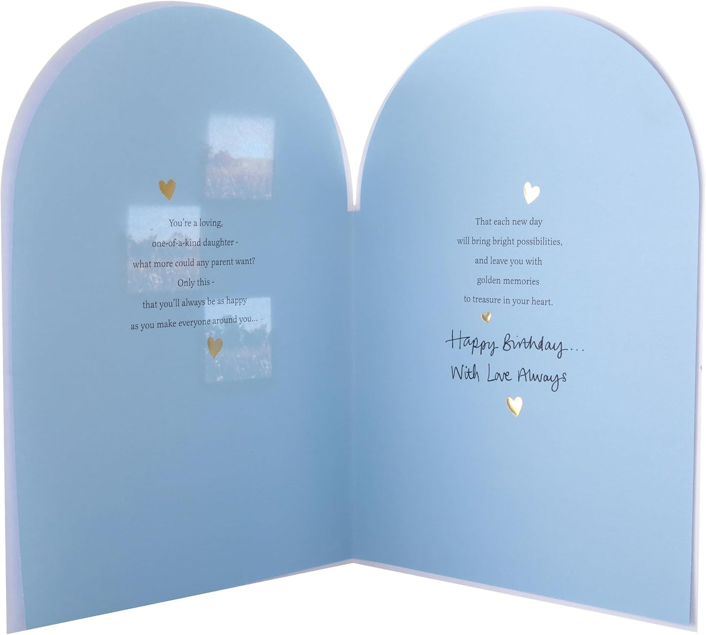 Floral Heartfelt Verse Daughter Birthday Card