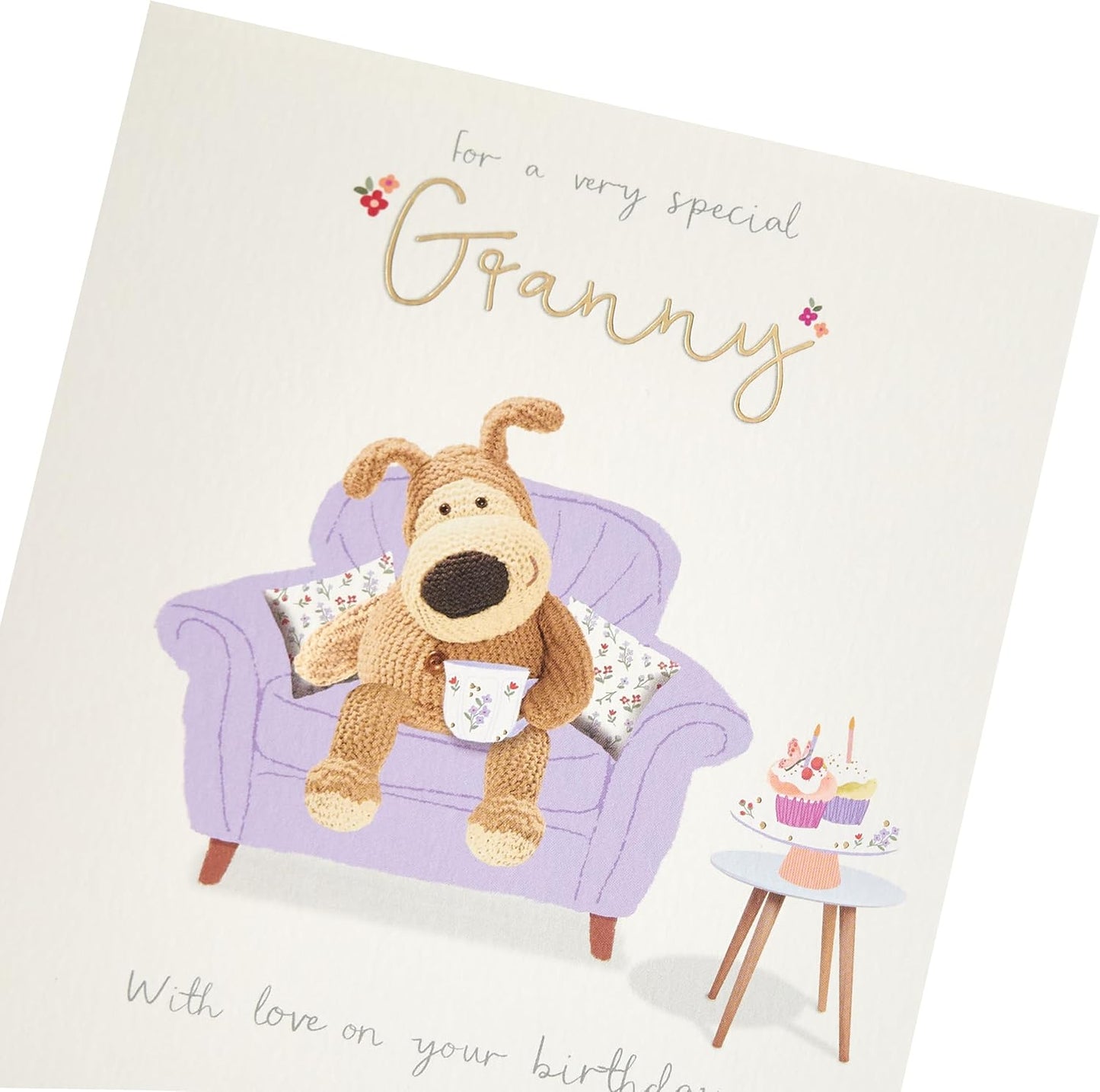 Boofle on Sofa Granny Birthday Card