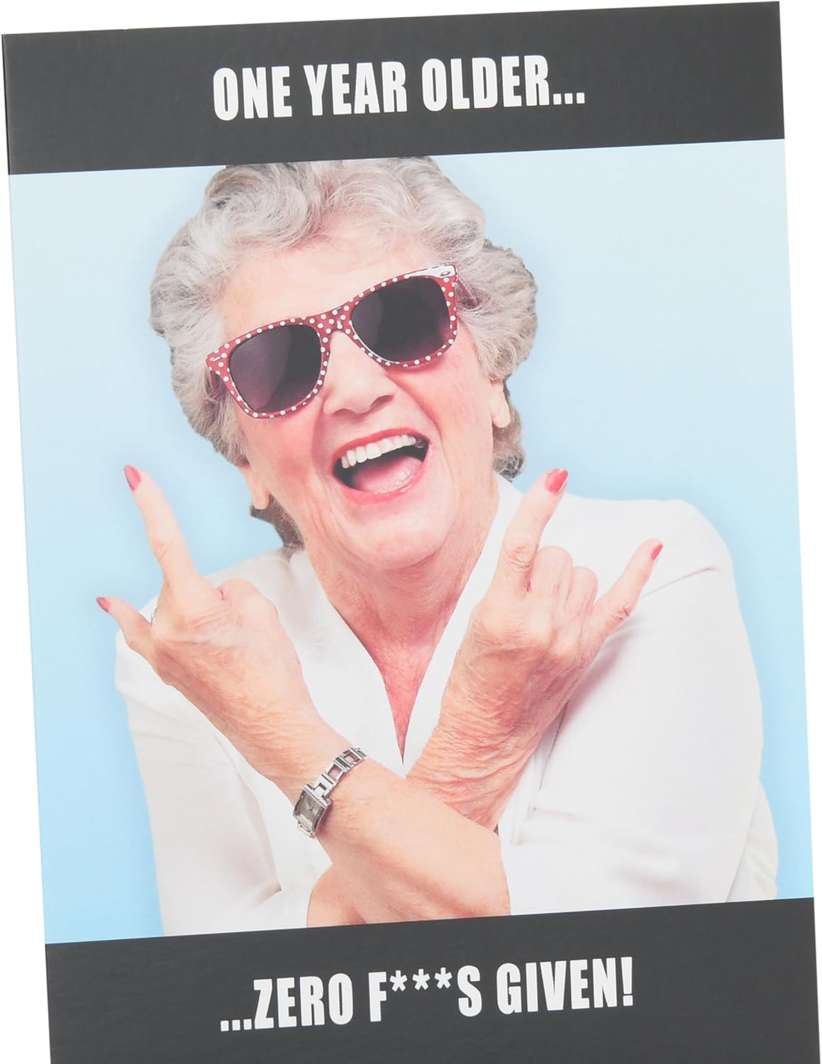 Funny Zero F***s Given Design Humour Birthday Card