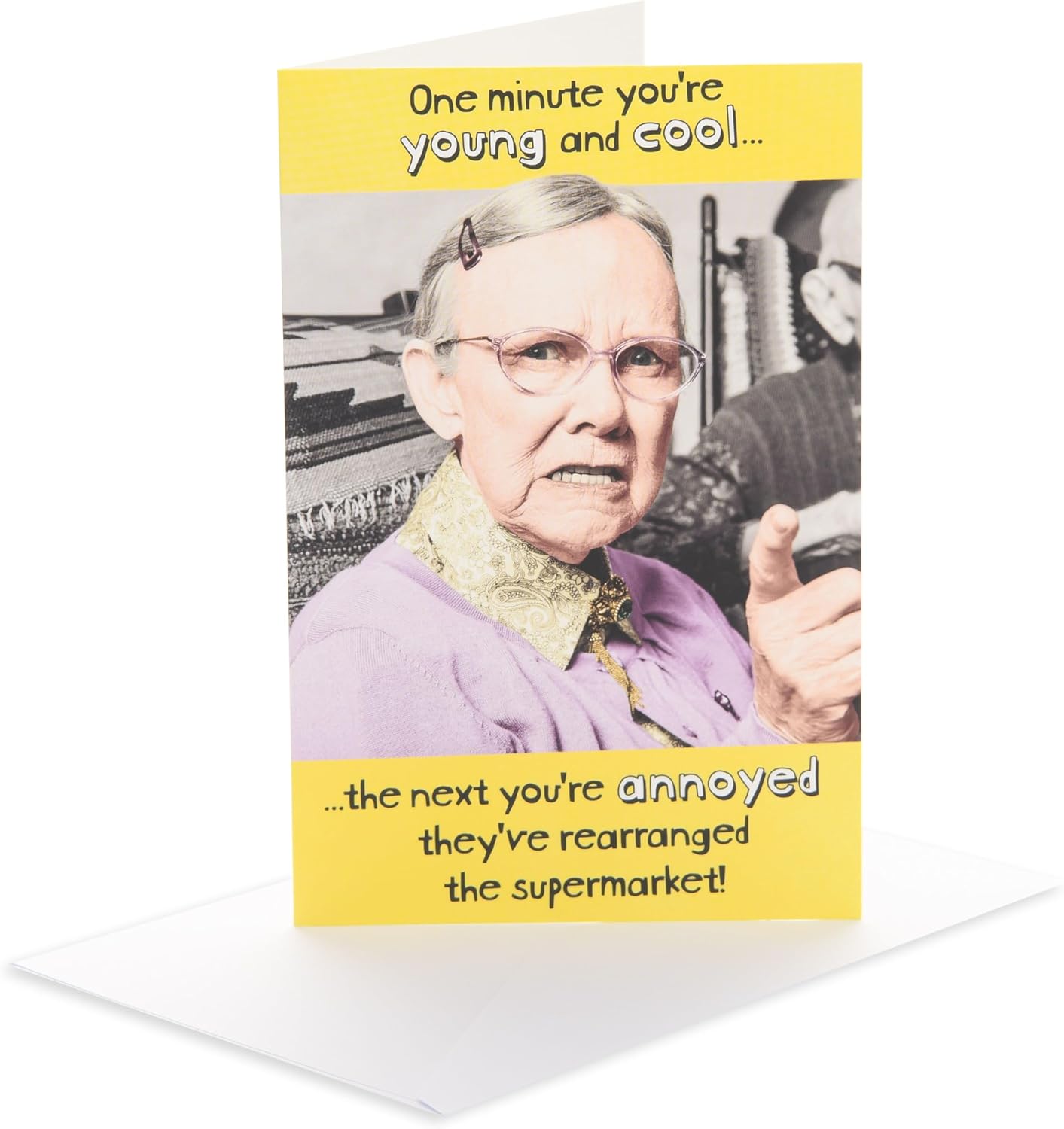 Funny Young & Cool Design Birthday Card
