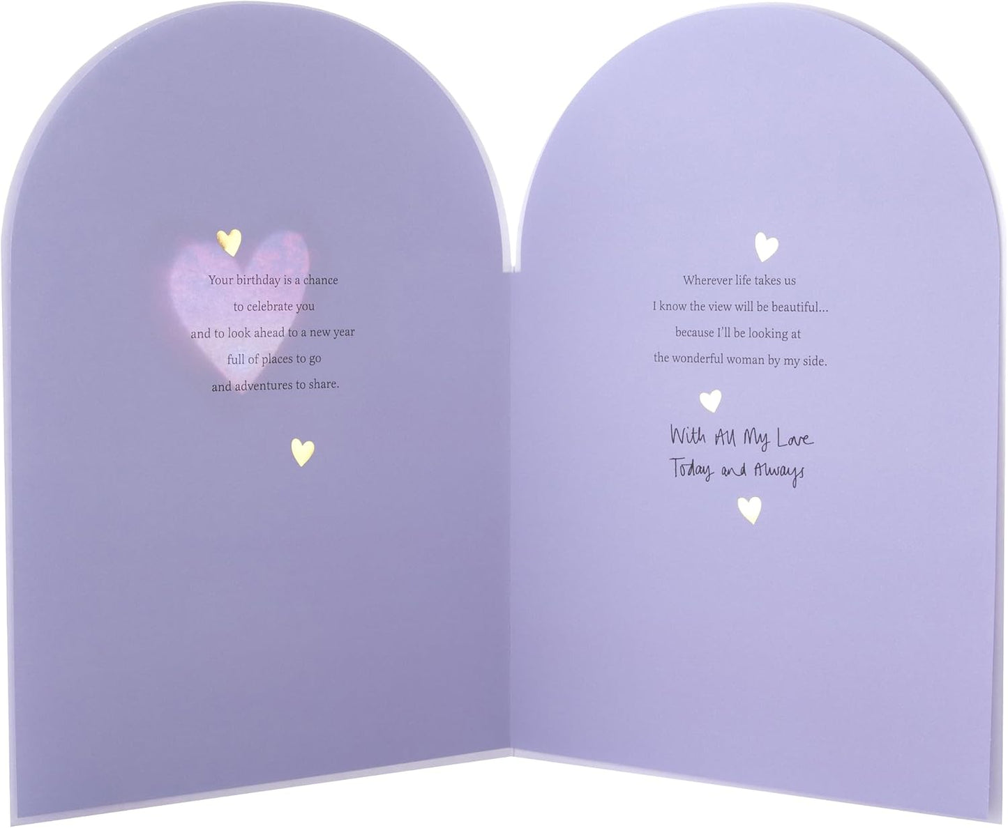 Heart Design Heartfelt Verse Wife Birthday Card