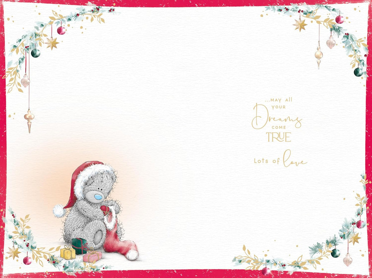 Bear With Gift Bags Wonderful Granddaughter Christmas Card
