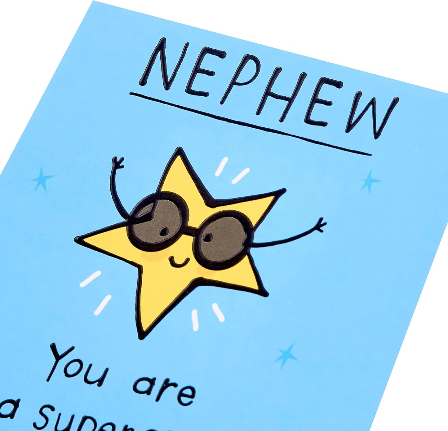 Benny Superstar Design Nephew Birthday Card