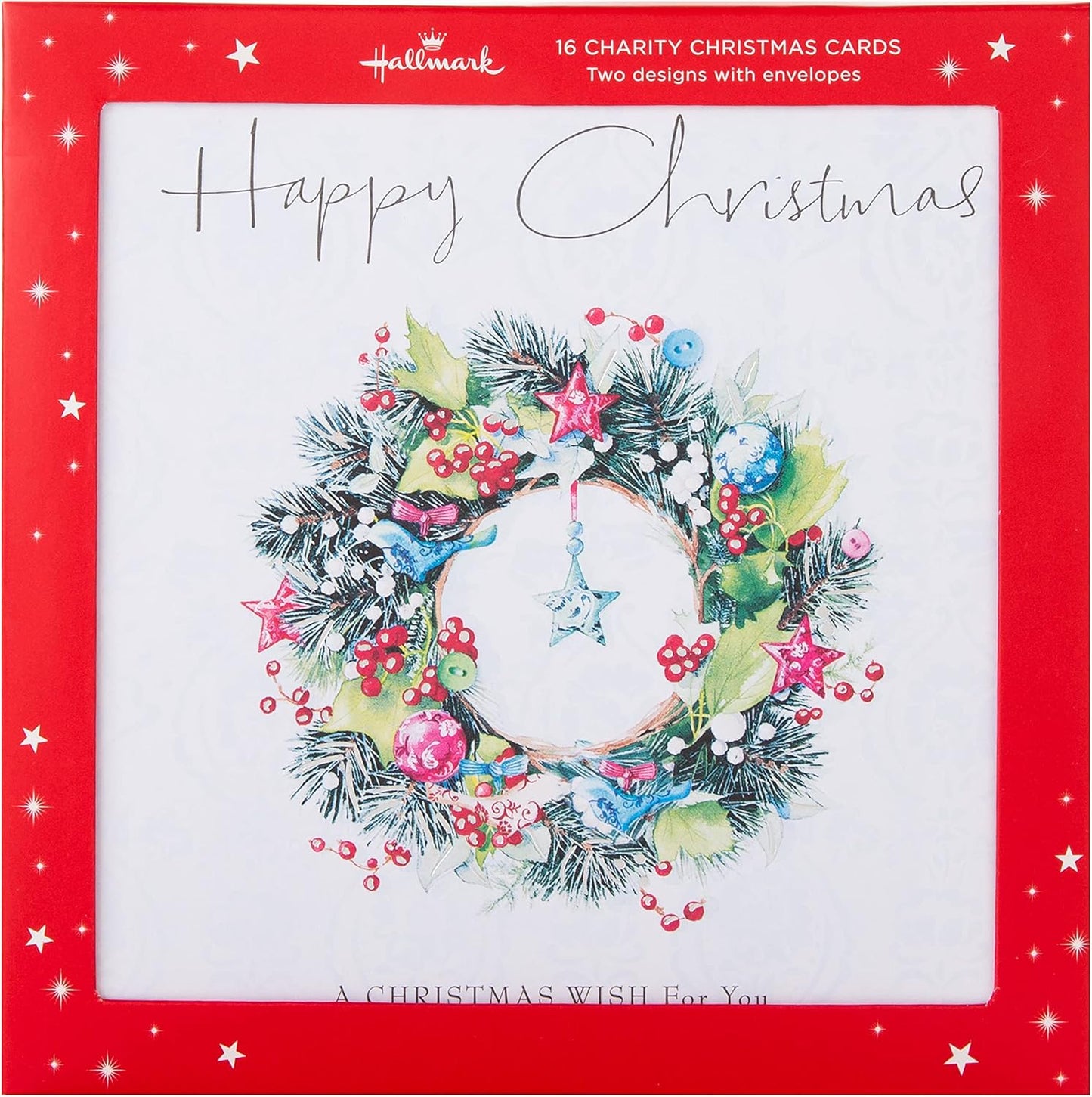 Lucy Cromwell 16 Pack 2 Designs Charity Christmas Cards