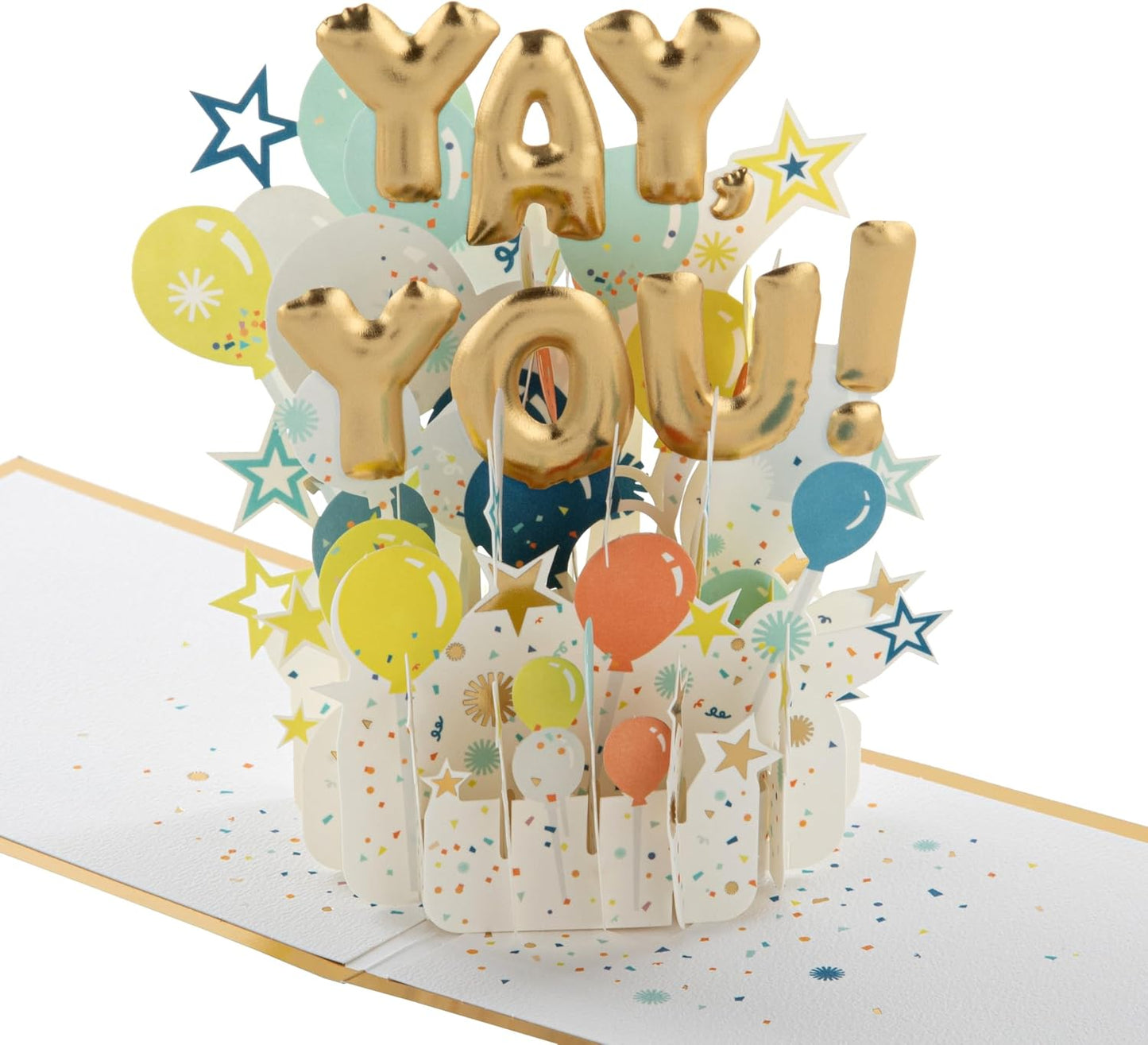 Paper Wonder 3D Pop-Up 'Yay You' Birthday Card Signature Collection 