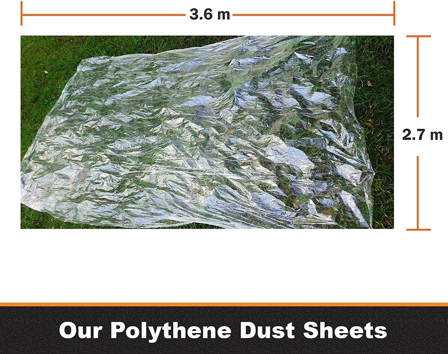 General Purpose 2 Polythene Dust Sheets, tool