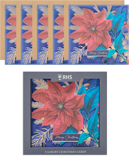 Bloom Luxury Design Multipack of 5 RHS Christmas Cards
