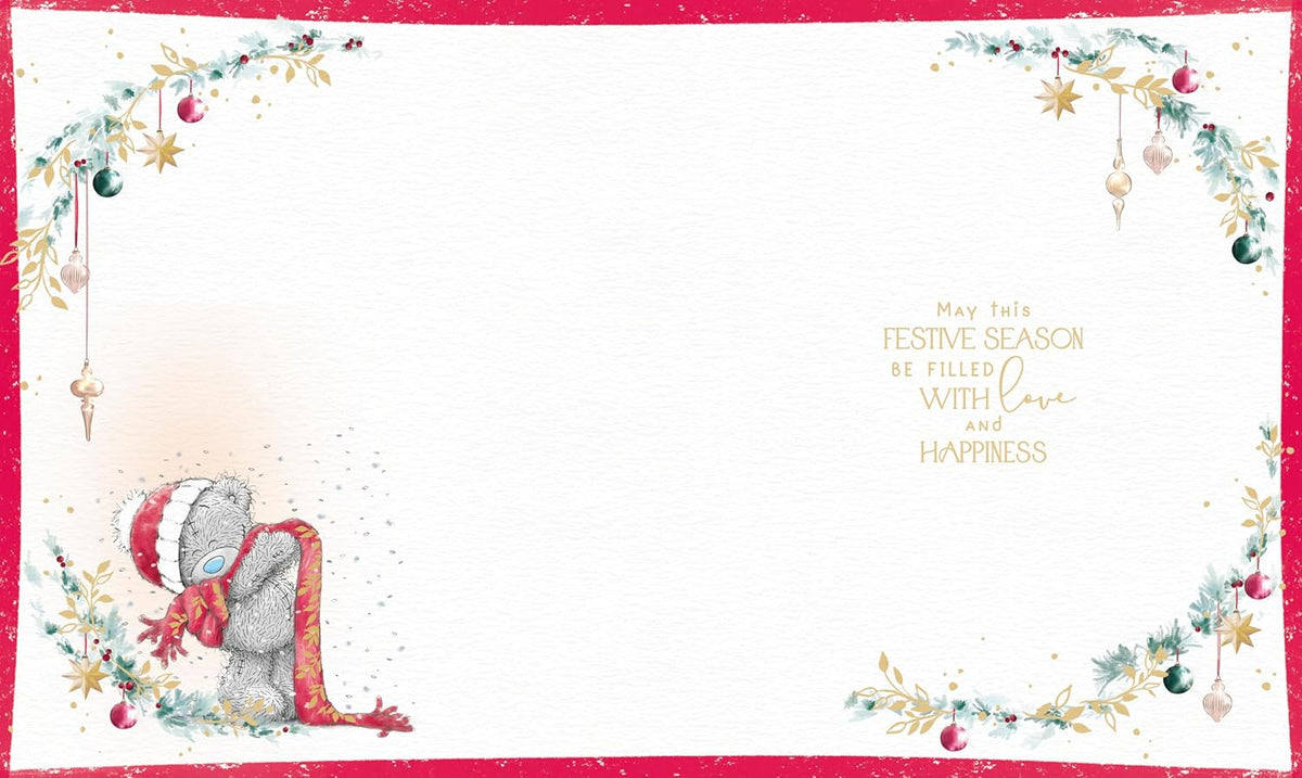 Bear Wearing Scarf Very Special Nan Christmas Card