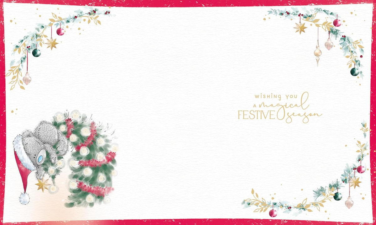 Bear With Box Of Decorations Wonderful Nana Christmas Card