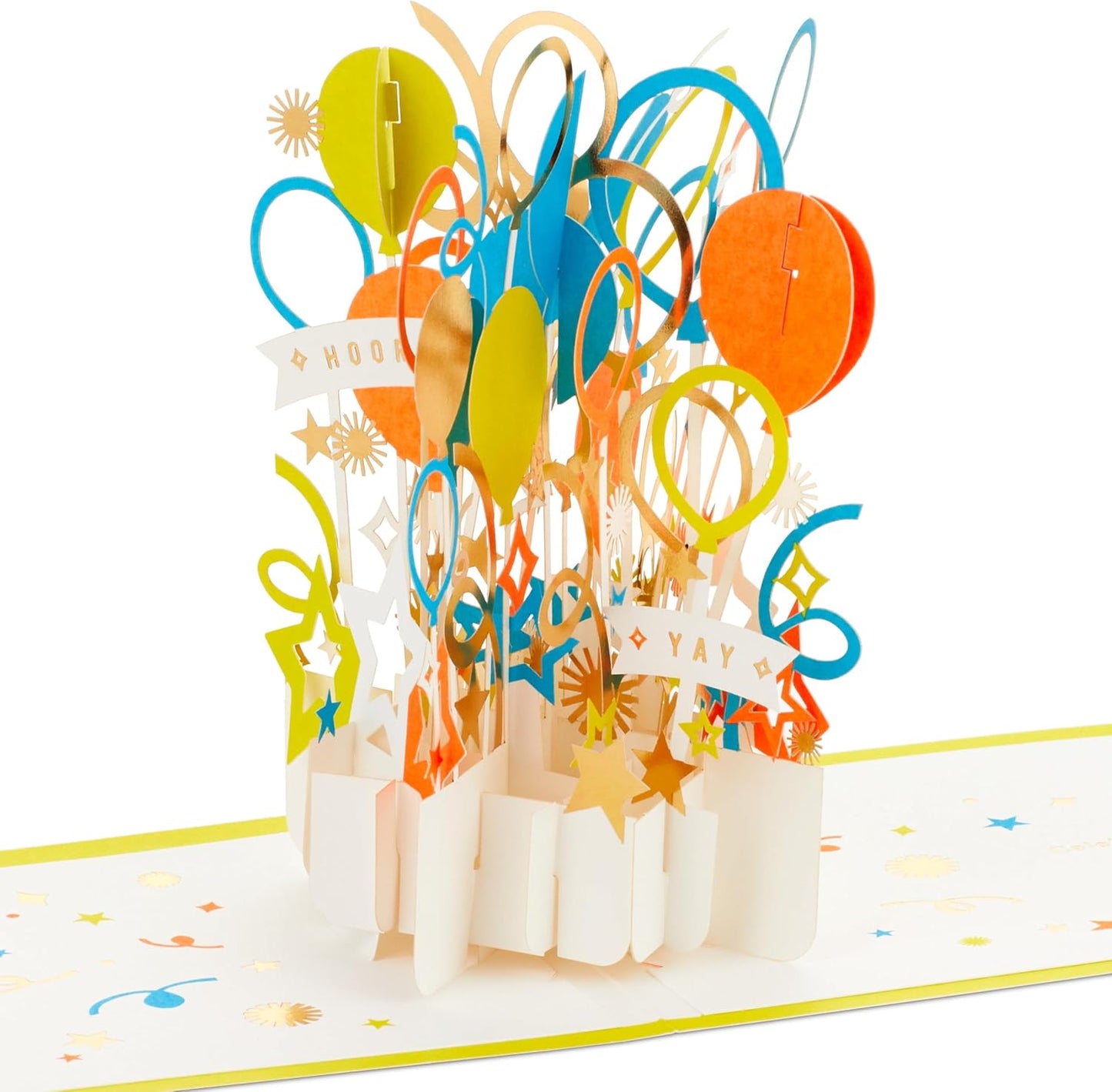 Paper Wonder Balloons Celebration 3D Pop Up Party Card Signature Collection 