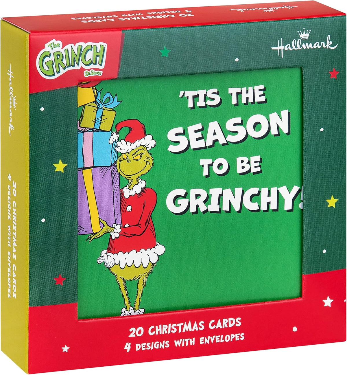 Grinch Inspired Kids Mini Multipack 20 Cards 4 Designs Christmas Card