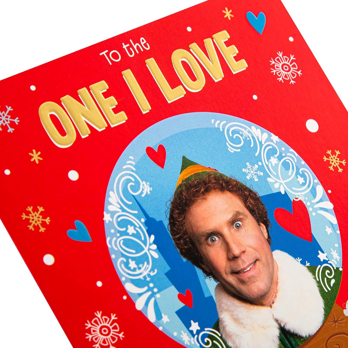 Funny Warner Bros Elf Design One I Love Christmas Card