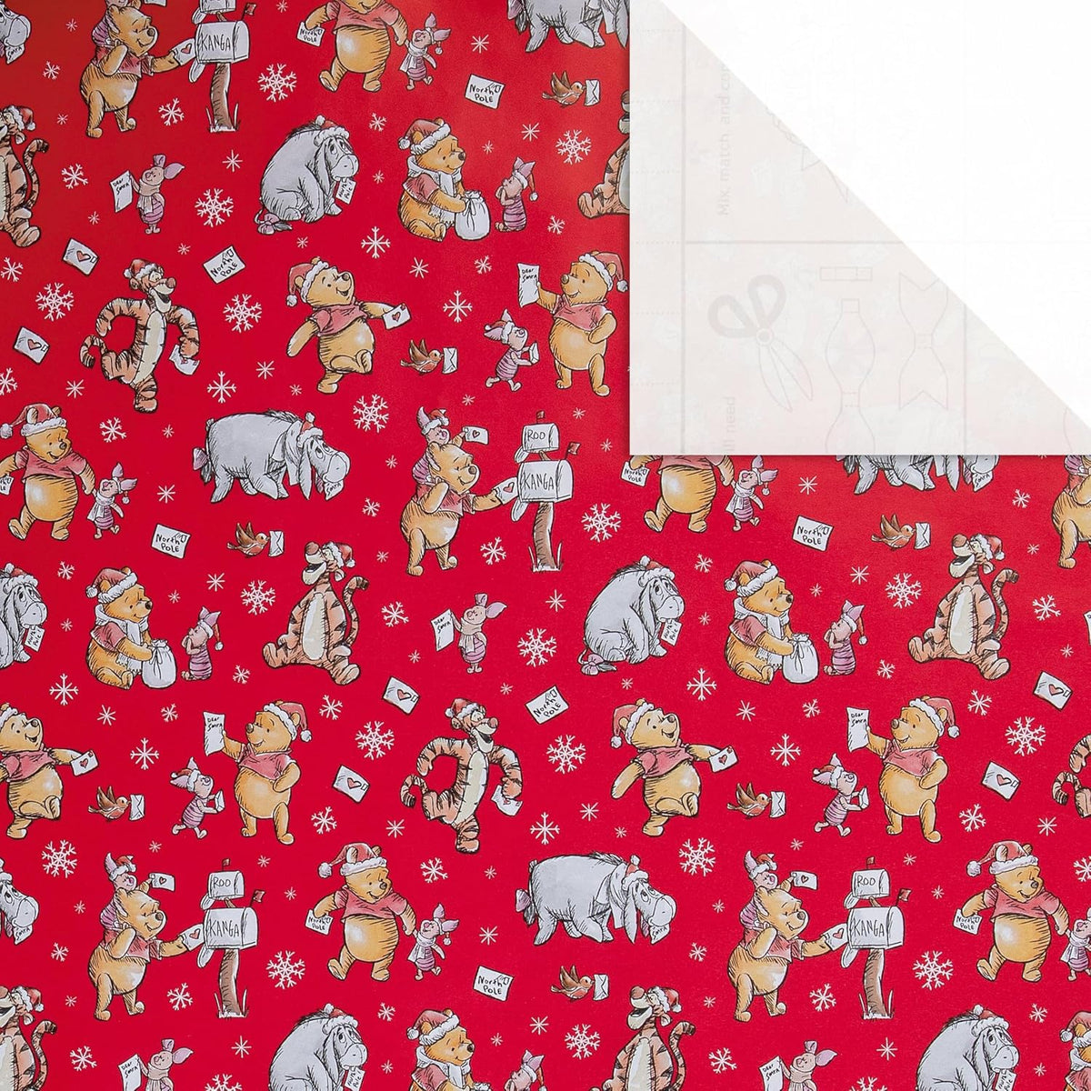 Disney Winnie The Pooh Multipack 12m 3 x 4M Rolls Christmas Wrapping Paper