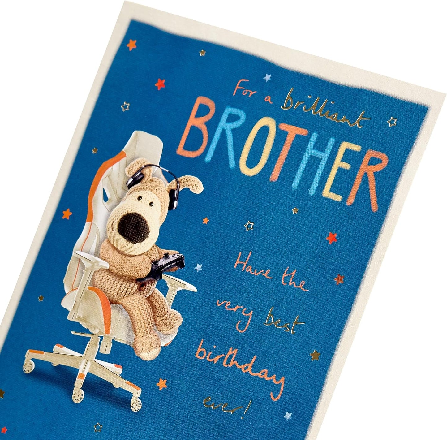 Boofle with Headphones Brother Birthday Card