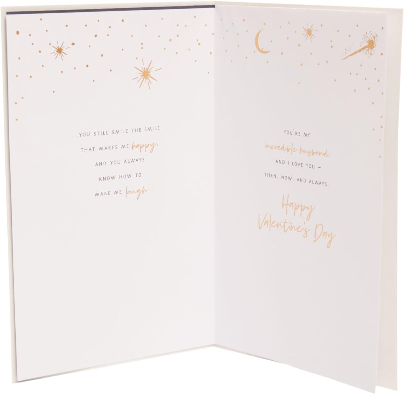 Beautiful Design Night Scene Husband Valentine's Day Card