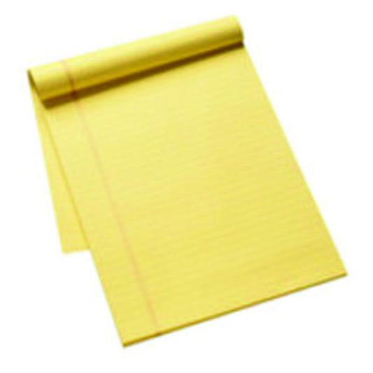 Q-Connect Ruled Stitch Bound Executive Pad 50 Pages A4 Yellow (Pack of 10) KF01387