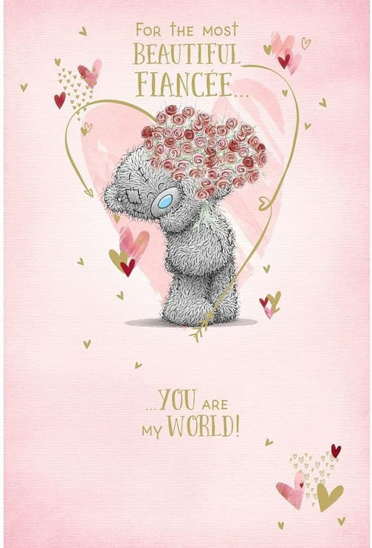 Me To You Bear Beautiful Fiancee Valentine's Day Card