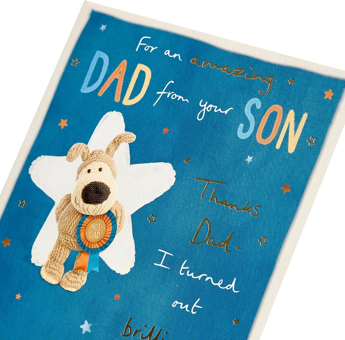 Boofle No1 Badge Design From Son Dad Birthday Card
