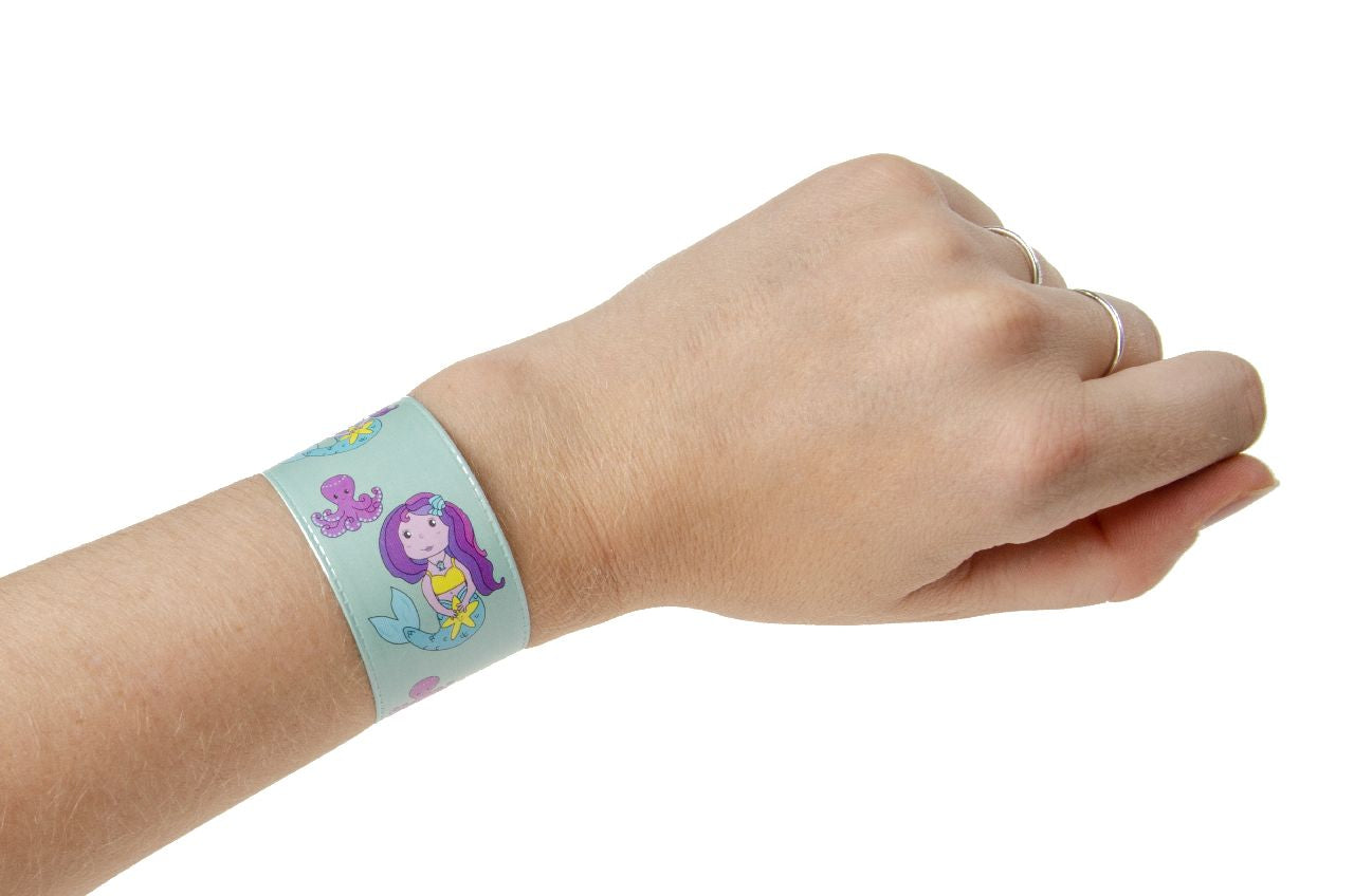 Pack of 6 Marmaid Snap Bracelets