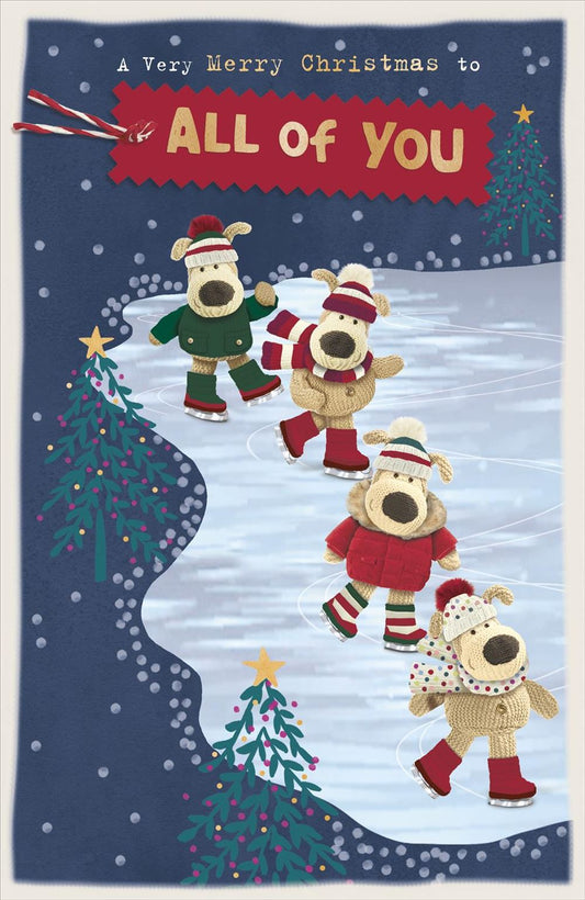 Boofles Ice Skating To All Of You Christmas Card