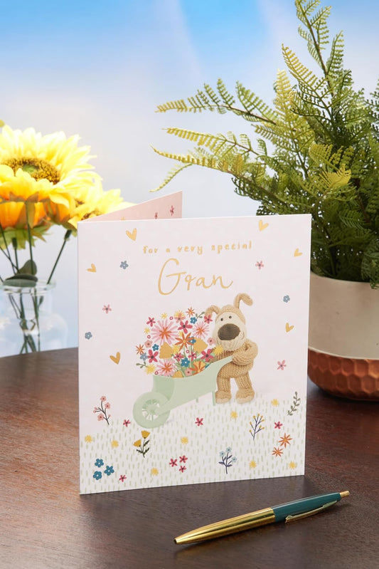 For Gran a Gardening Themed Design Cute Boofle Mother’s Day Card