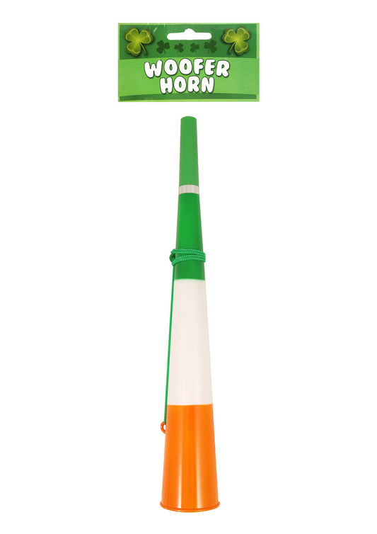 Horn Green/white/orange 38cm W/green String