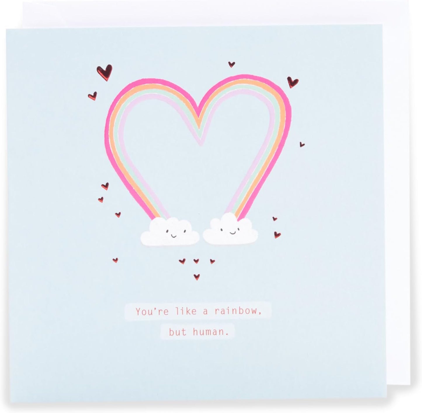 Like A Rainbow But Human Valentine's Day Card