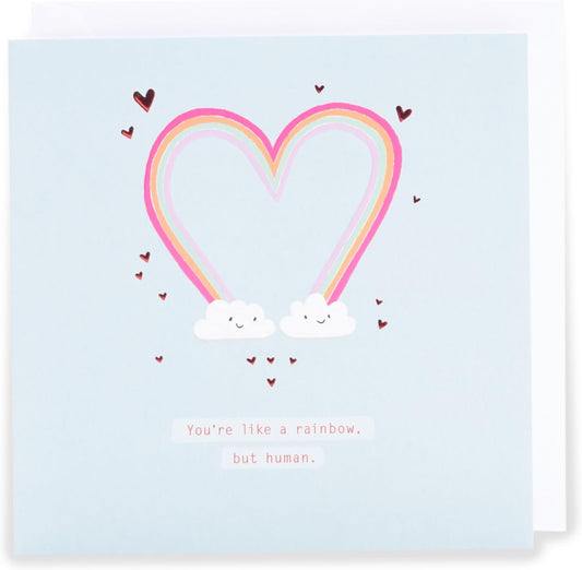 Like A Rainbow But Human Valentine's Day Card