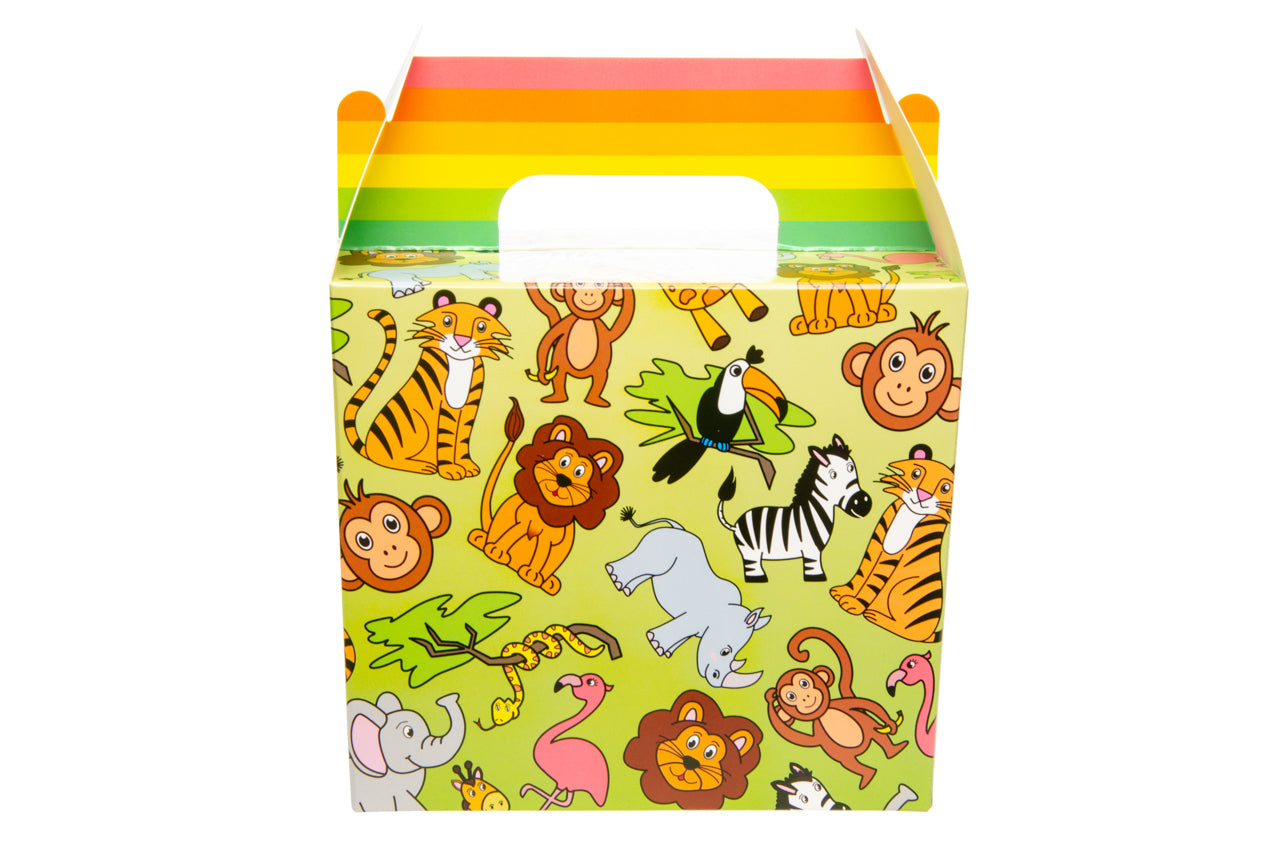 Pack of 12 Wild Animals Party Lunch Boxes