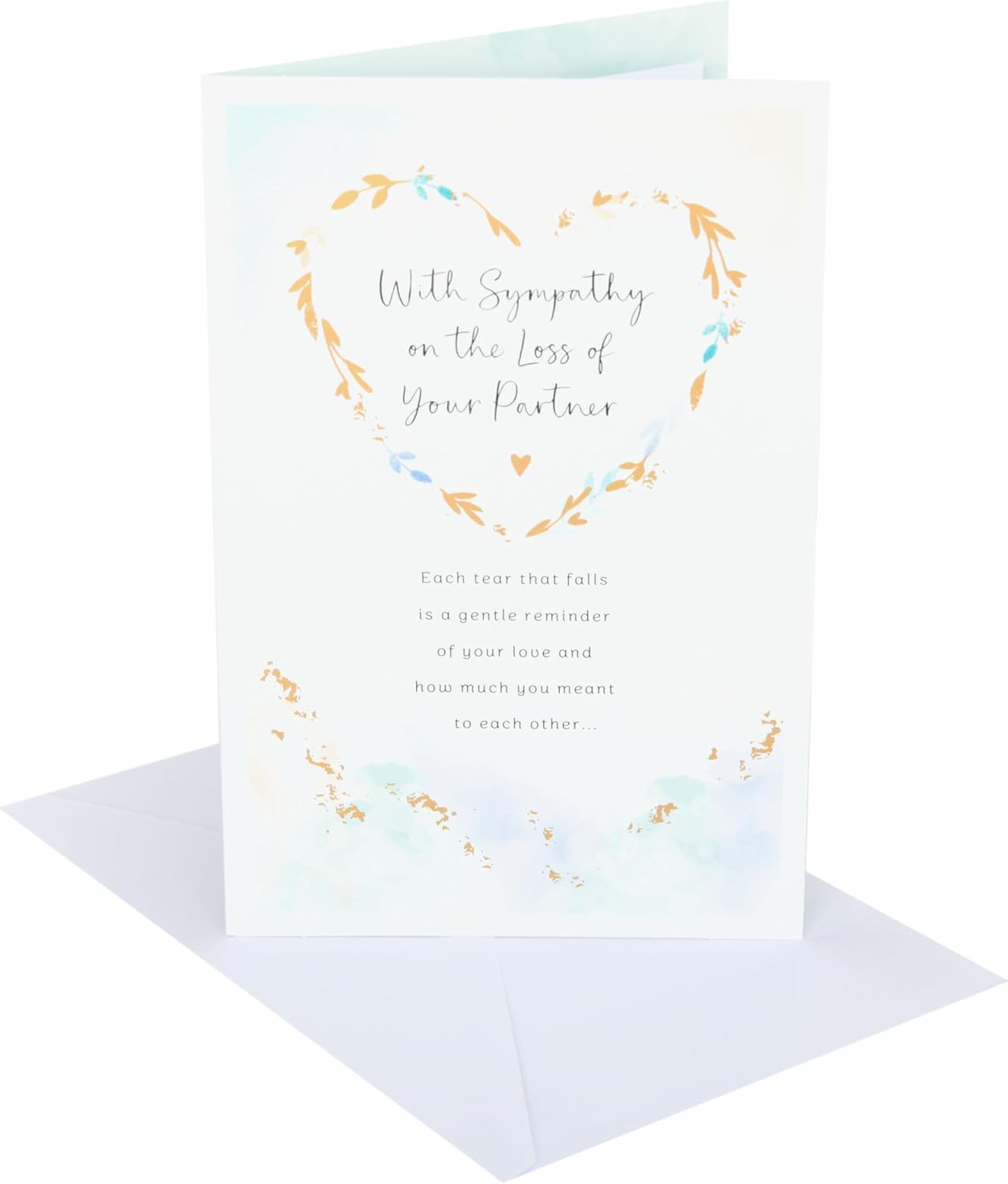 Heart Design Sympathy Loss Of Partner Card