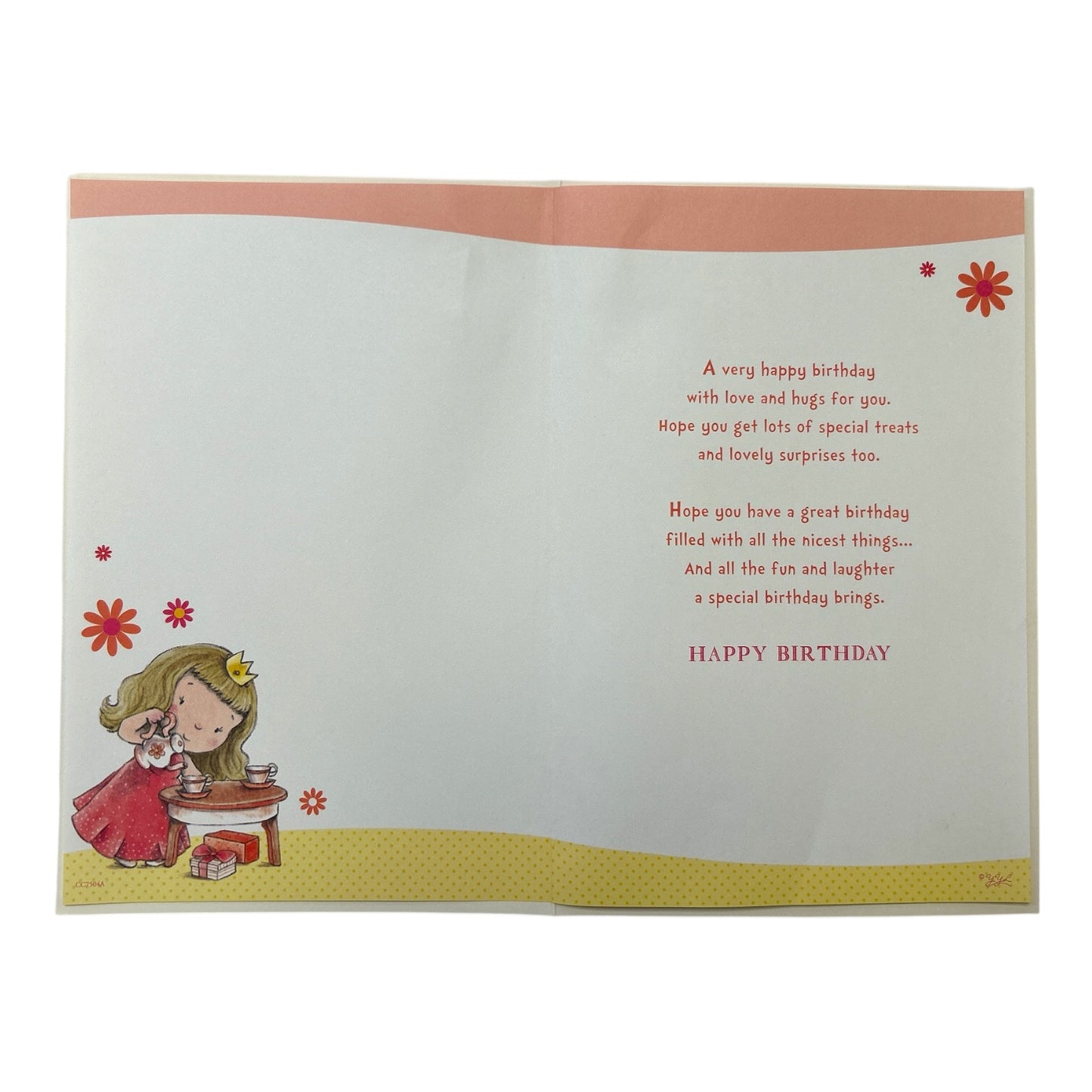 Sister Age 2 Juvenile Candy Club Birthday Card