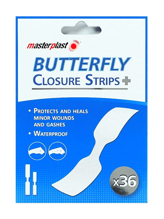 Pack of 36 Butterfly Closure Strips