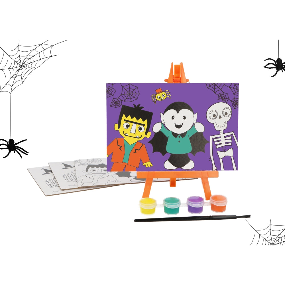 Pack of 12 Mini Halloween Painting Set
