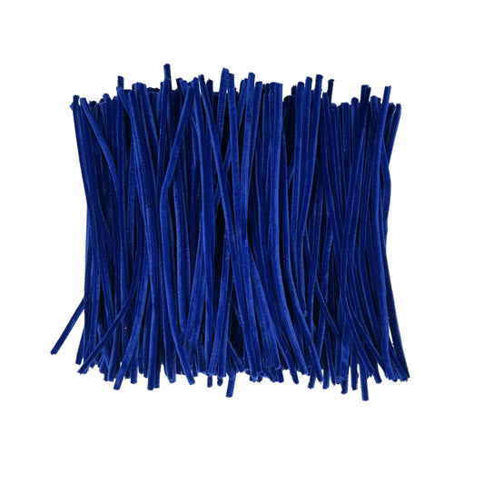 Pack of 250 Dark Blue Coloured Pipe Cleaners 30cm x 6mm Craft Chenille Stems