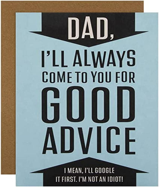 Good Advice Design Dad Father's Day Card