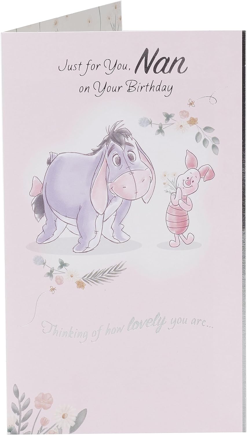 Winnie The Pooh Eeyore Design Nan Birthday Card