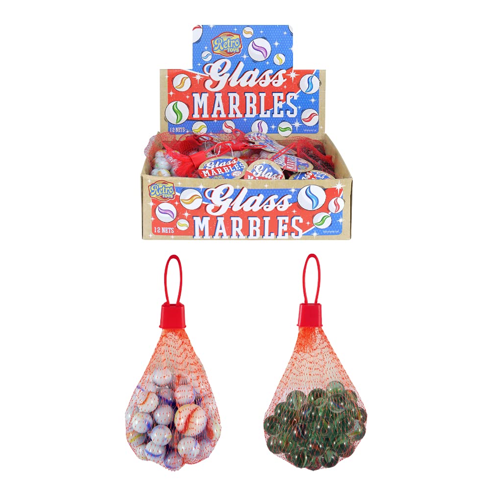 Pack of 50 Glass Marbles in Net
