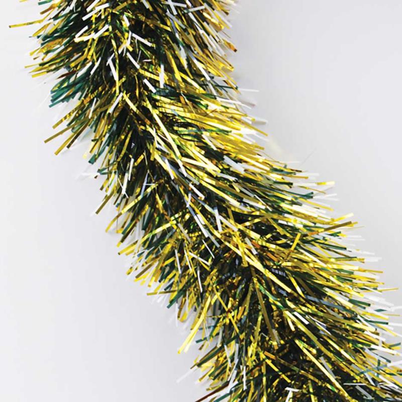 2m Christmas Snow Tipped Tinsel