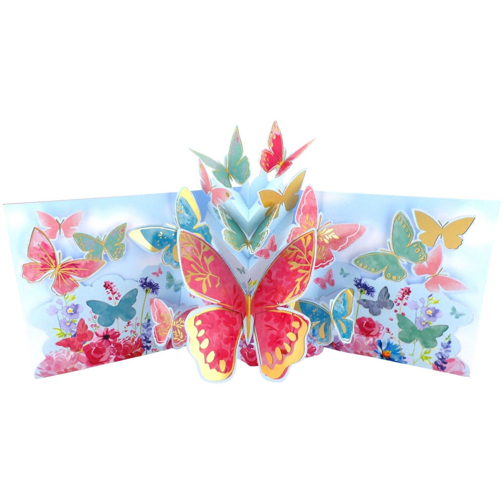 Beautiful Wishes Flutteringly Fabulous! Mother's Day Pop Up Card