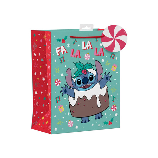 Pack of 12 Disney Stitch Large Christmas Gift Bags