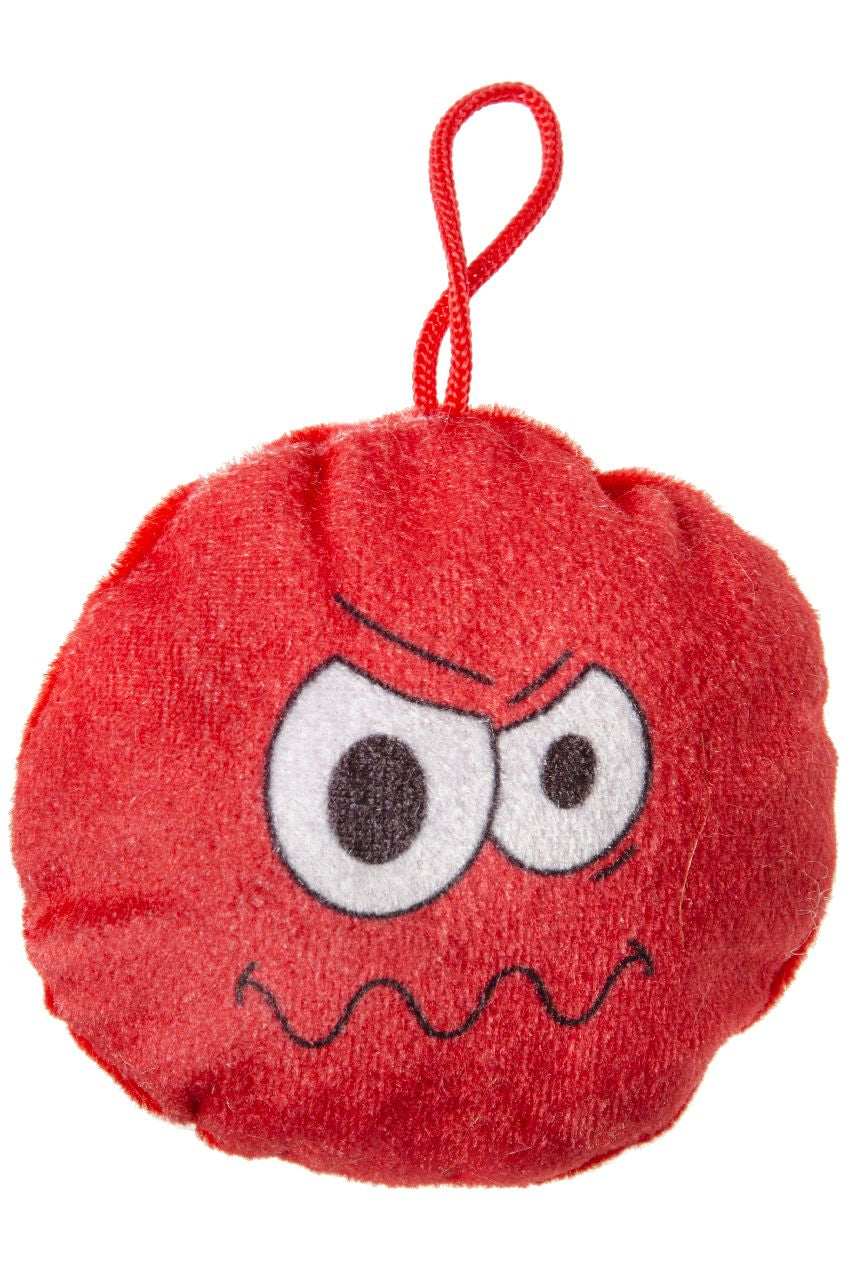 Pack of 24 Solid Colour Emotion Faces Plushie Cushions